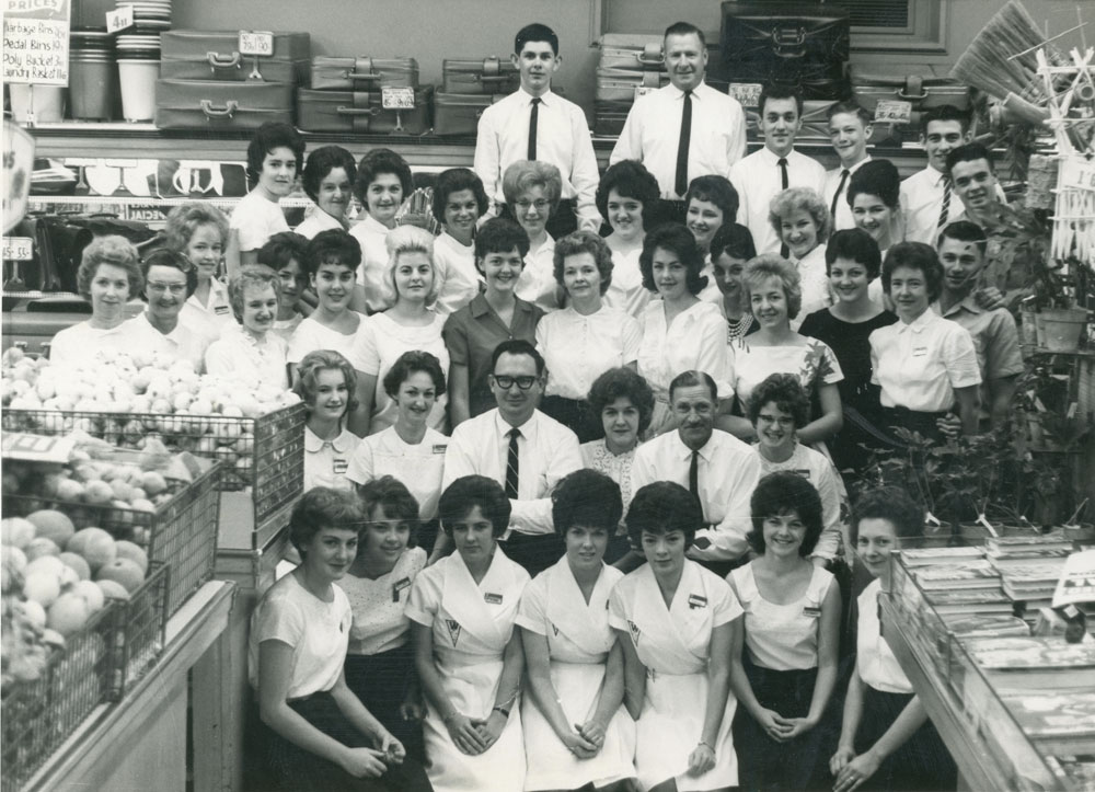 Woolworths Variety Store staff, Ipswich, 1962