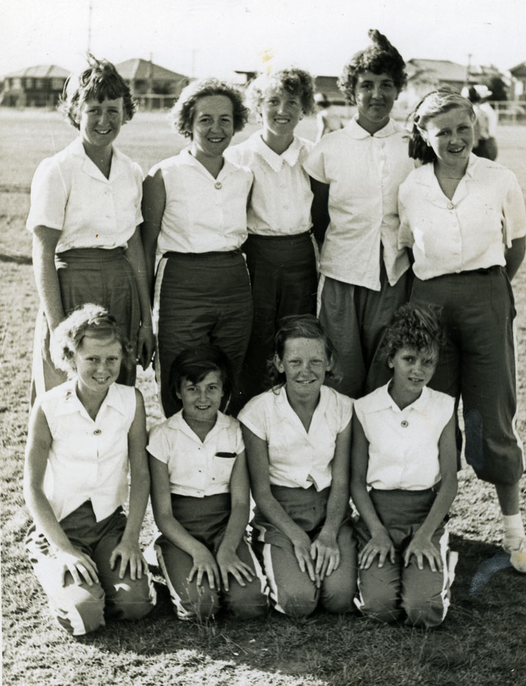 Rockets' Softball Team, Ipswich, 1956