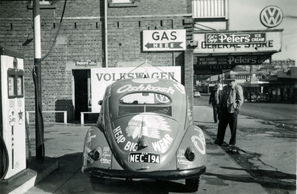Volkswagen car used in Mobilgas Rally, Ipswich, 1957 - 1959