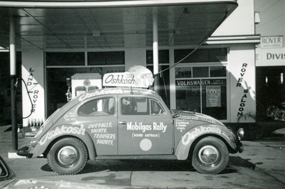 Volkswagen car used in Mobilgas Rally, Ipswich, 1957 - 1959