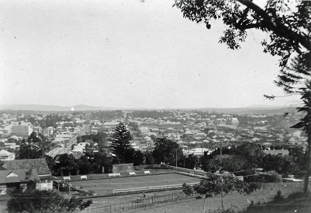Ipswich Bowls Club, from Limestone Hill (West), Ipswich, c.1935