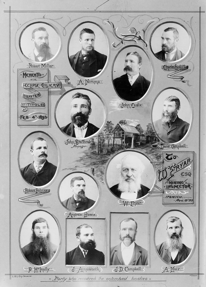 Memento of Eclipse Colliery Disaster at Tivoli, February 4 1893