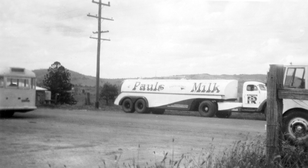 Paul's Milk truck, Marburg, 1949