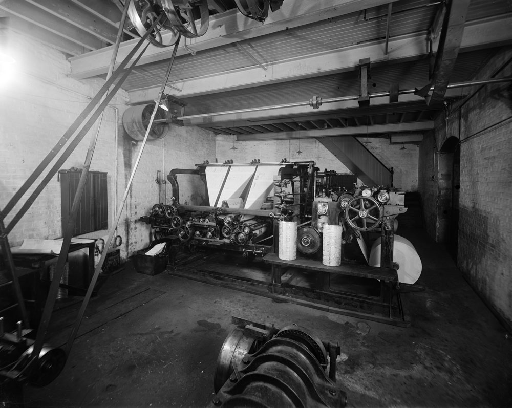 Interior of Queensland Times building, Ipswich, c.1920s