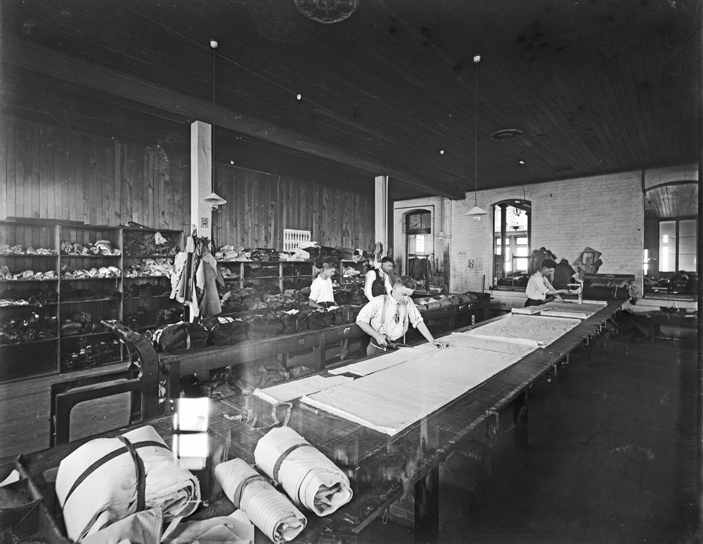 Interior of Bishop and Woodward, Ipswich, 1920s