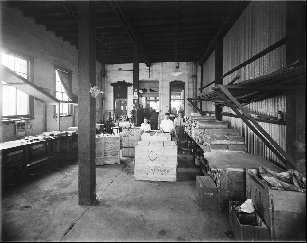 Interior of Bishop and Woodward, Ipswich, 1920s