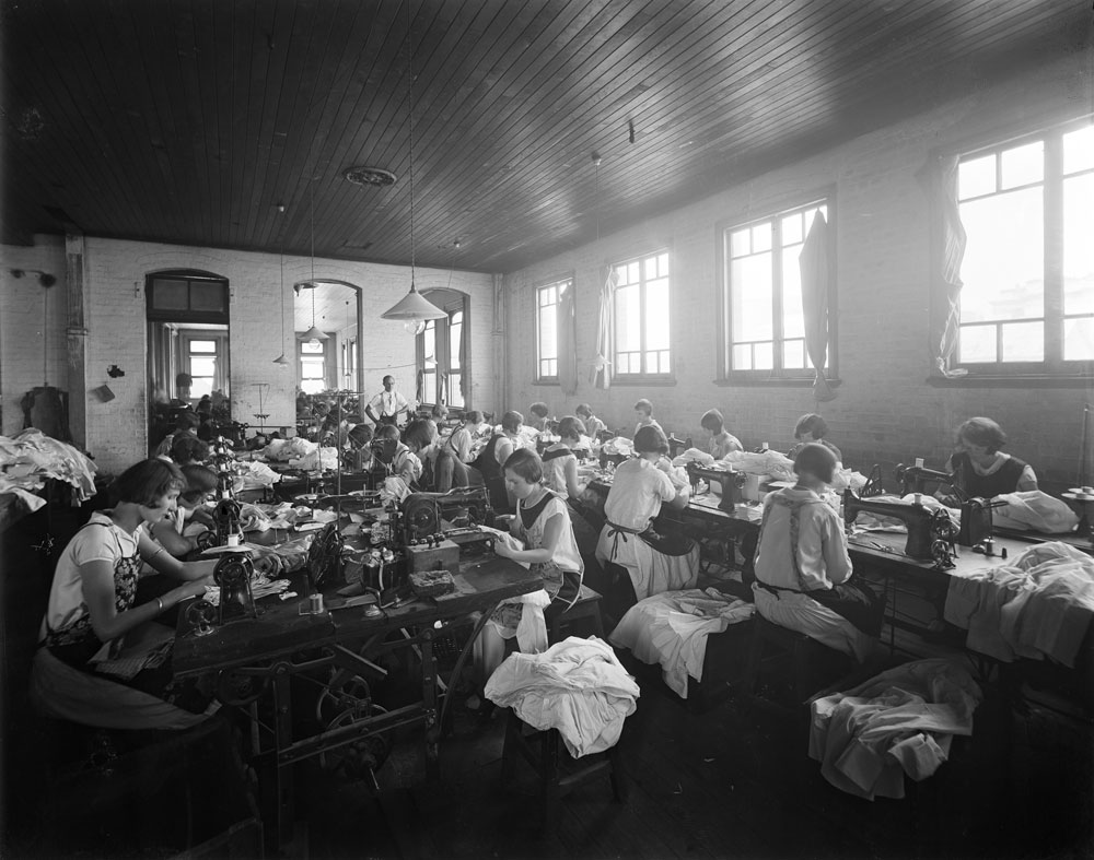 Interior of Bishop and Woodward, Ipswich, 1920s