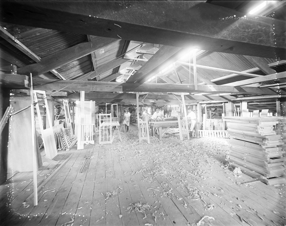 Thought to be the interior of The City Joinery, Arthur Foote Ltd. Ipswich, 1920s