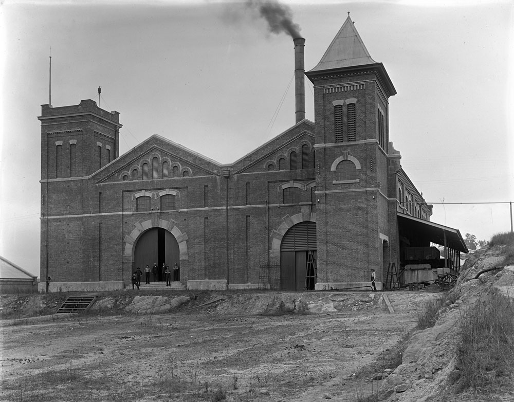 Powerhouse at Ipswich Railway Workshops, North Ipswich, 1910