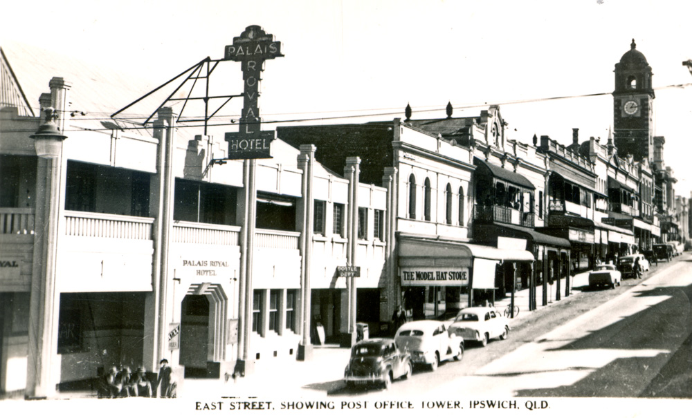 Brisbane Street, Ipswich, early 1950s