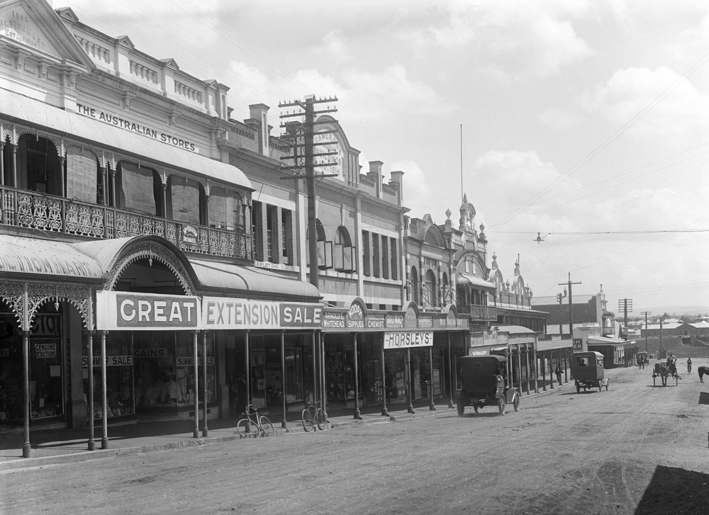 Nicholas Street streetscape looking North, Ipswich, c.1915
