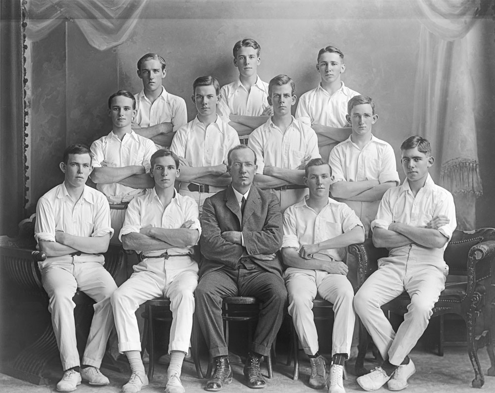 Ipswich Grammar School, cricket team, Ipswich, 1918