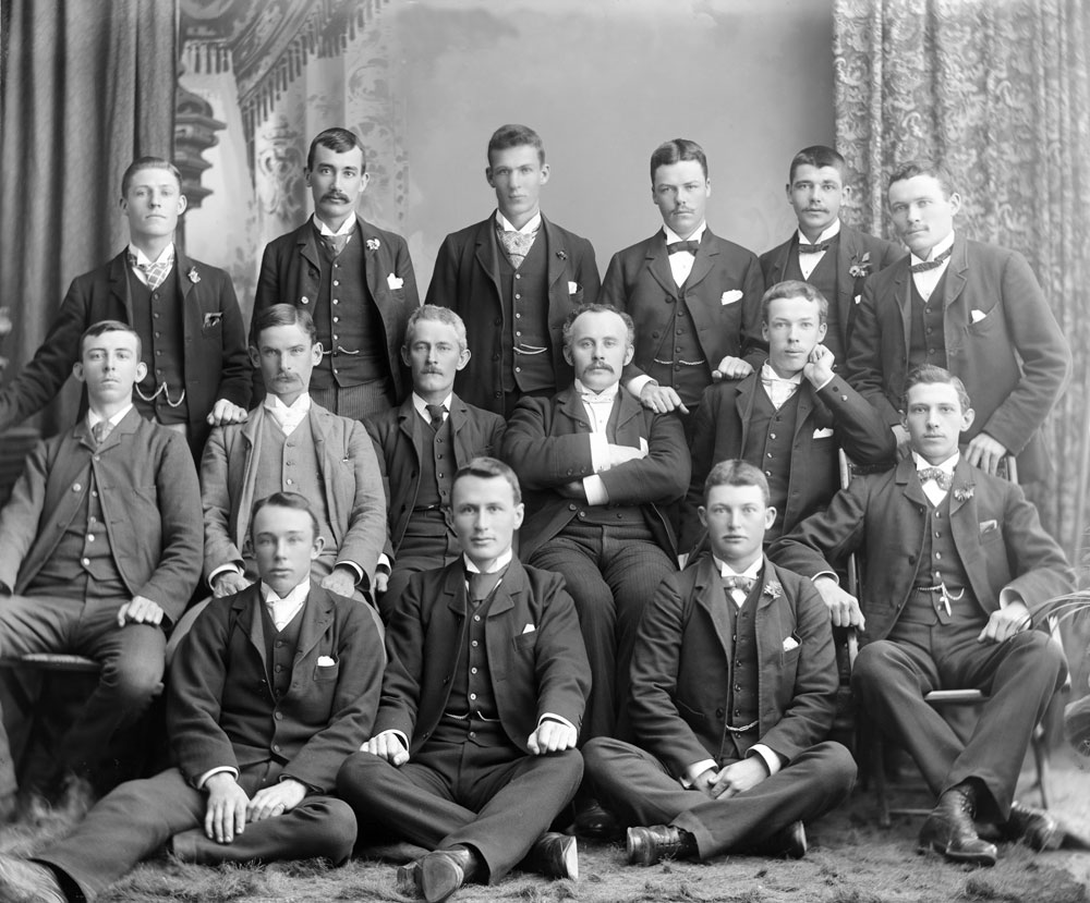 Group of  men, Ipswich, c.1898