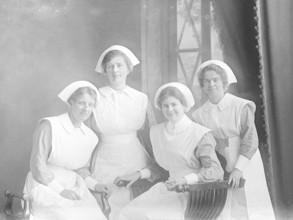 Formal portrait of four nurses, Ipswich, n.d.