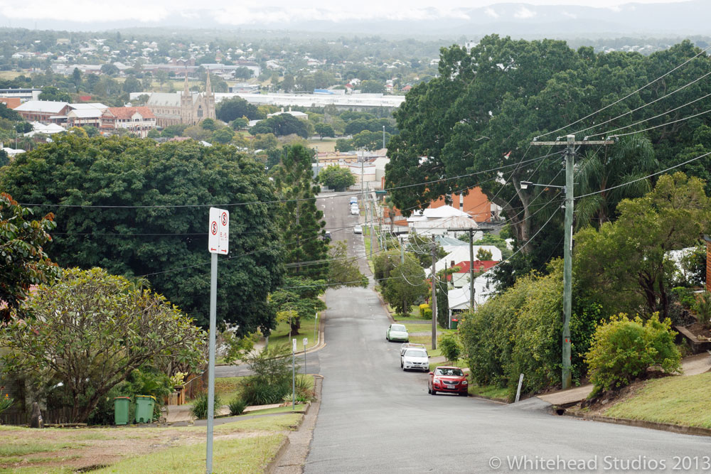 Murphy Street from Denmark Hill, Ipswich, 2013