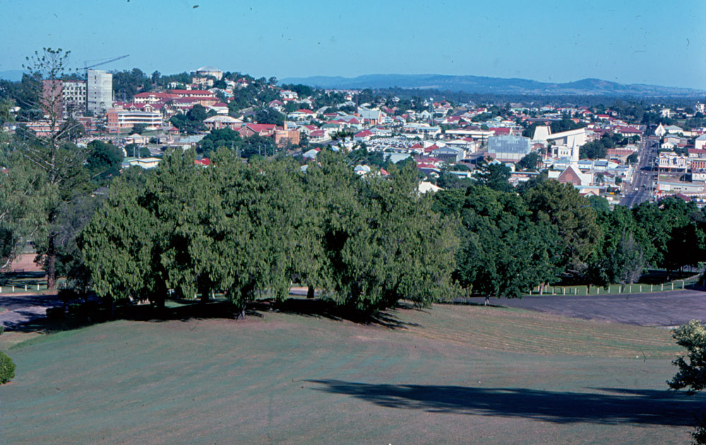 Panoramic view of Ipswich from Queens Park, Ipswich, c.1975
