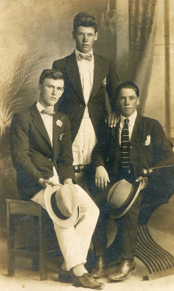 Ben Why, Les Stallard, and Aubrey Stallard, Ipswich, n.d.