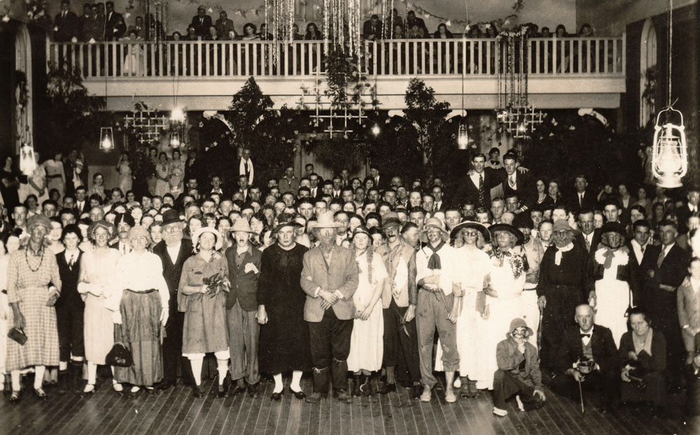 Unidentified people at a fancy dress event, St Mary's Catholic Church Hall, Ipswich, n.d.