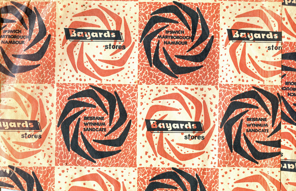 Bayards Department Store, Brisbane Street, wrapping paper, Ipswich, undated