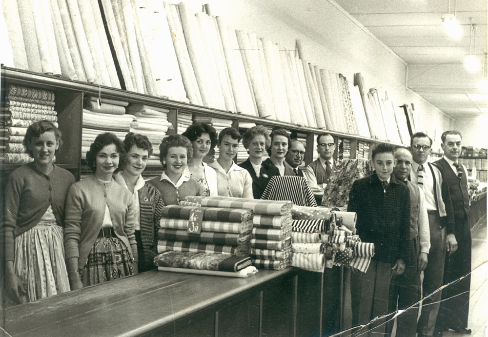 Staff of Money Savers, Nicholas Street store, Ipswich, 1951