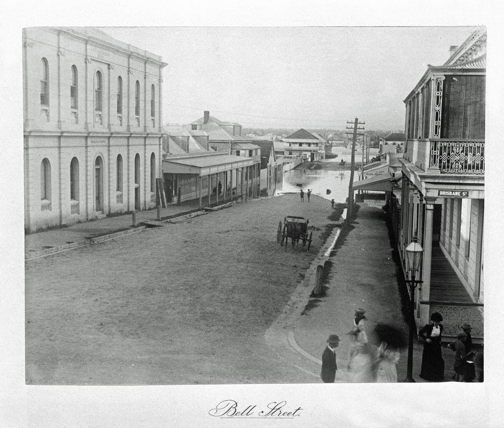Bell Street in flood, Ipswich, 1893