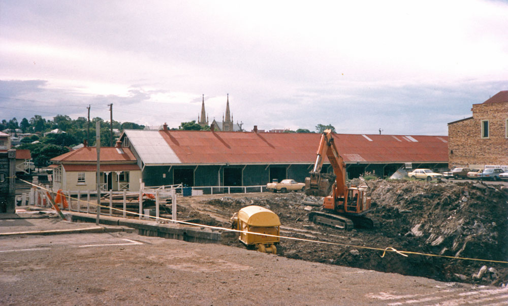 Goods shed and yard Ipswich Railway Station, Ipswich 1987