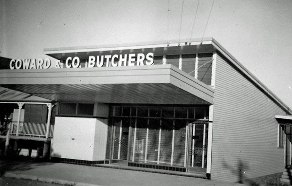 Coward &amp; Co Butchers, 86 Downs Street, North Ipswich, 1957