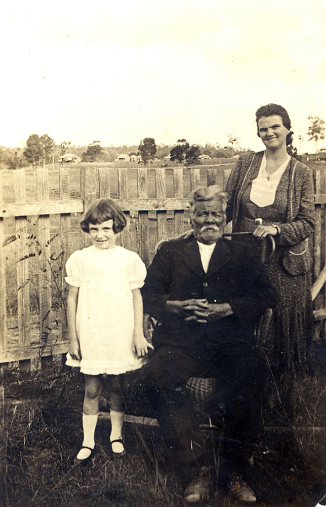 Grandfather James Jones with family, Goodna, Ipswich, 1930-1935