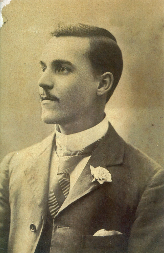 Alfred Albert Lowe, owner of Lowe Brothers, Family Grocers, Warwick road, 1910-1962, Ipswich, c.1900