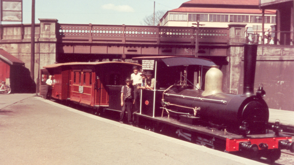 Train at Ipswich railway station in the mid 1960s