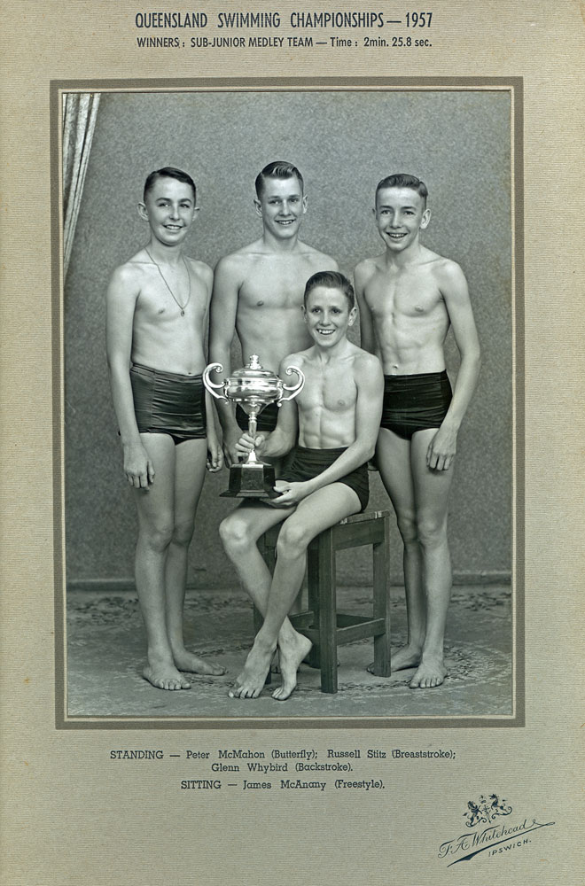 Sub-Junior Medley Team, Queensland Swimming Championships, Ipswich, 1957