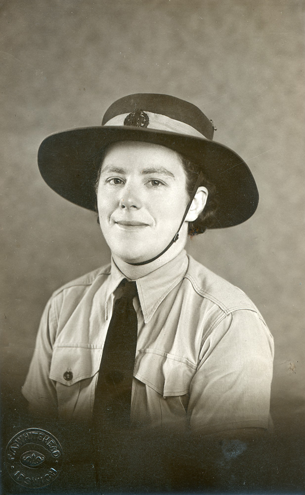 Ada Rebecca  Rossiter, in her Air Force uniform, Ipswich, 1942