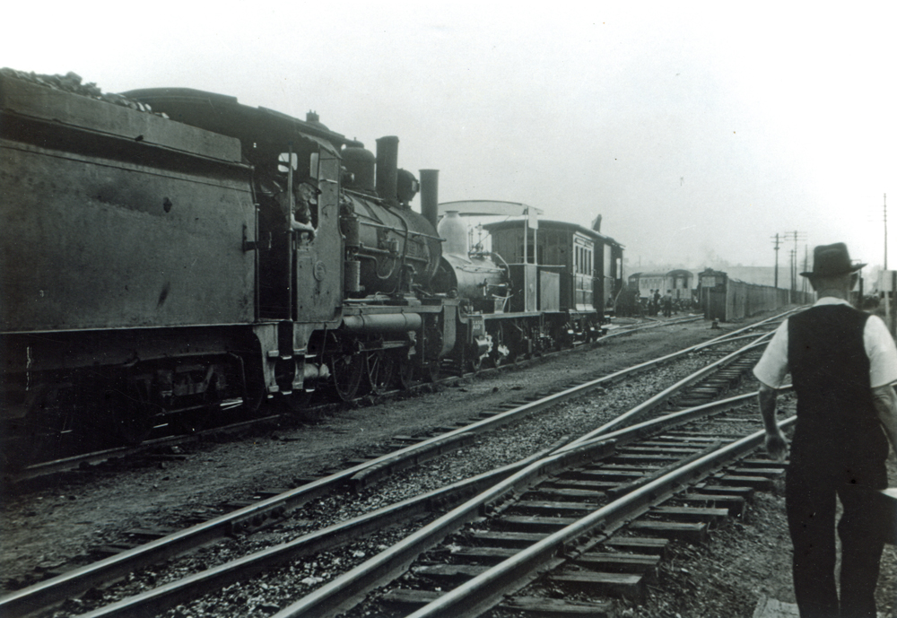 Locomotives thought to be at Ipswich Railway Workshops, North  Ipswich, 1955