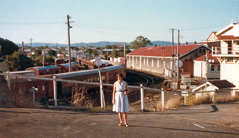 Railway carriage yard towards rear of Ipswich Railway Station goods shed, Ipswich, 1985
