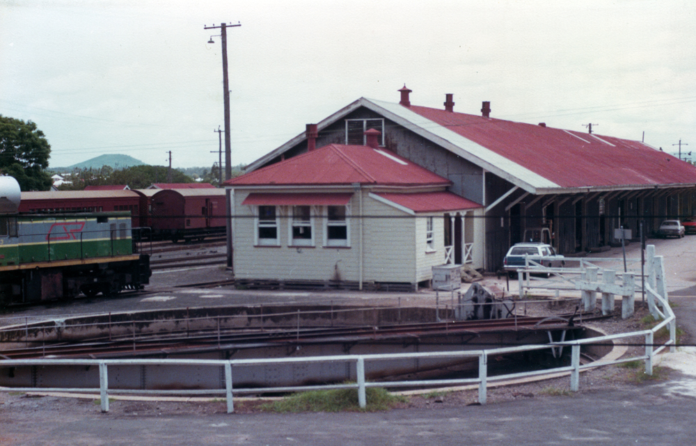 Turntable at Ipswich Railway Station, Ipswich, 1985