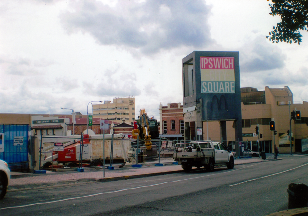 Demolition of Ipswich Square, corner Brisbane and Bell Streets, Ipswich, 2012