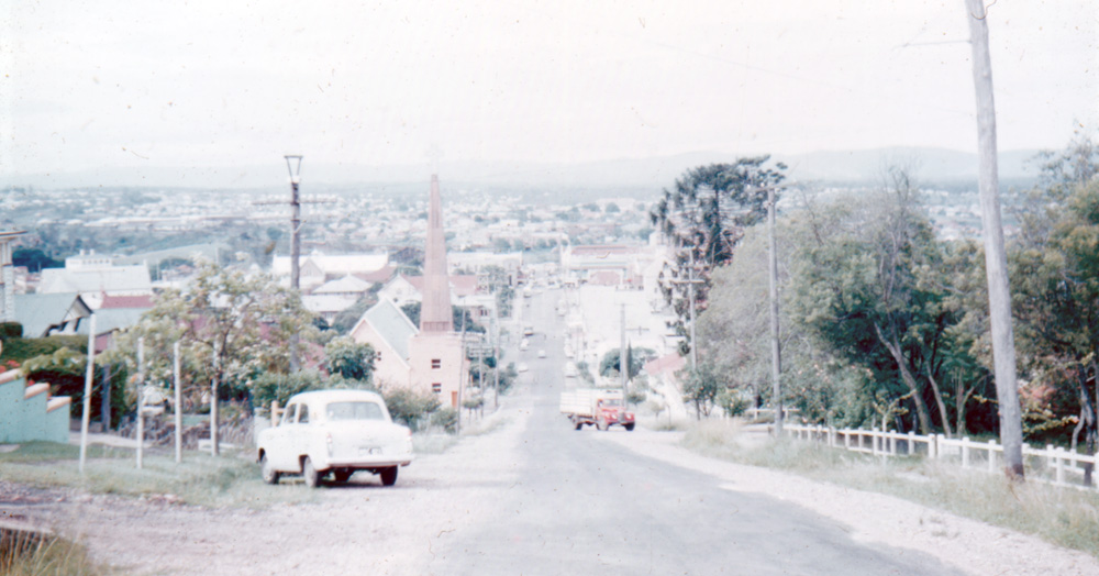 Nicholas Street, from Denmark Hill, Ipswich, 1961