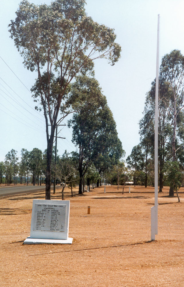 Churchill Honour Stone, 243A Warwick Road, Churchill, Ipswich, 1991