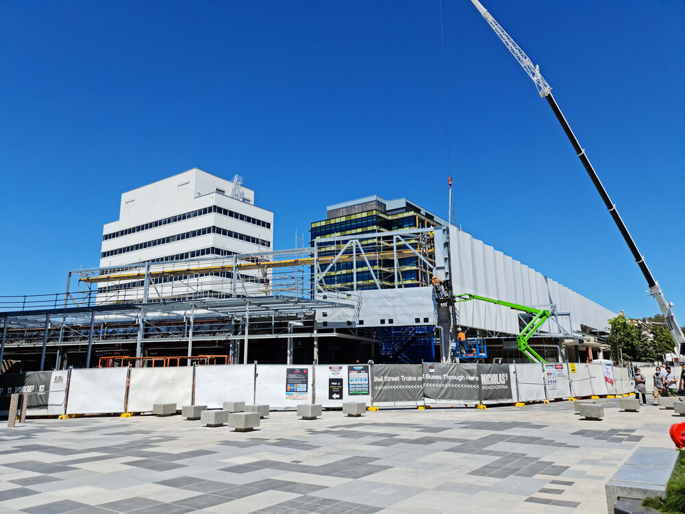 Nicholas Street, Ipswich, construction work, 2021