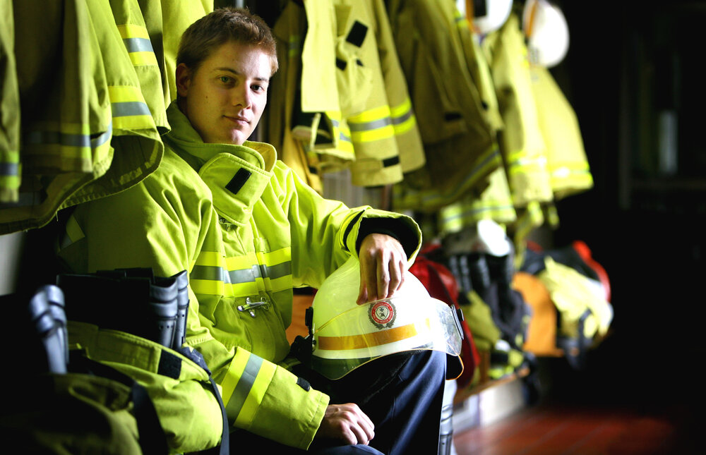 Ipswich Fire Fighter Luke Hoger, January 2008