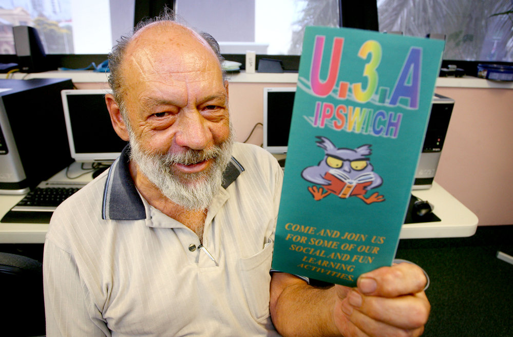 U3A vice president Roy Taylor, January 2008
