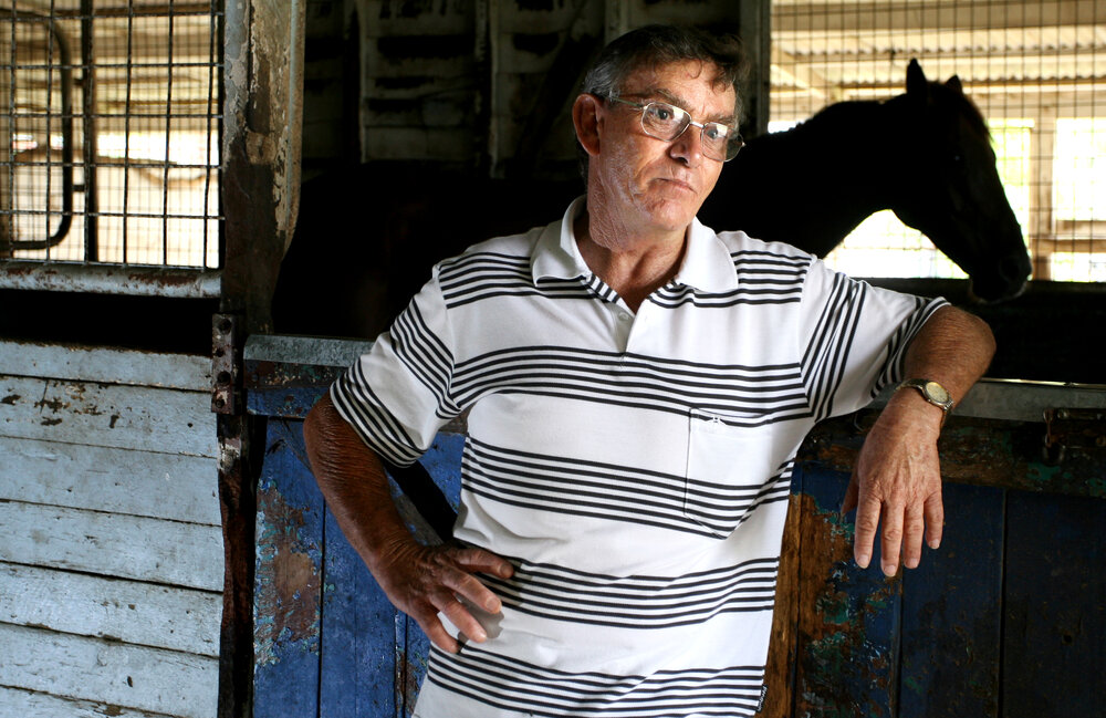 Horse trainer Alan Doyle, January 2008