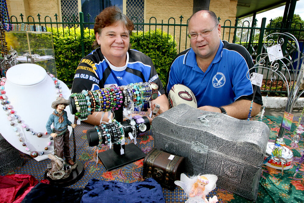 Ann Fouracre and Gary Parker, Goodna Community Markets, Ipswich, January 2008 