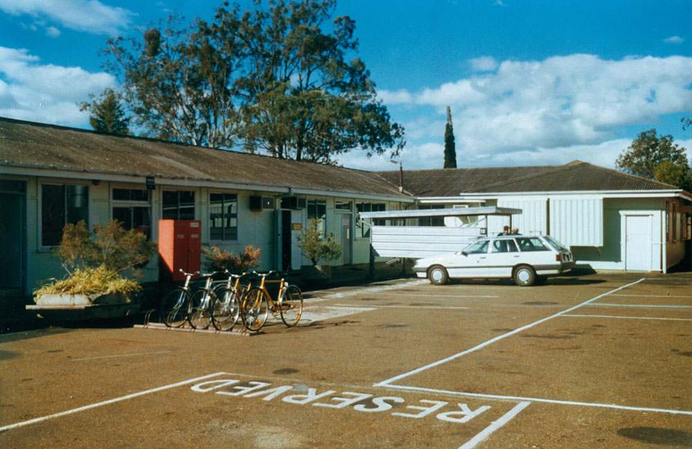 RAAF Base, rear of stores building, Amberley, 1991