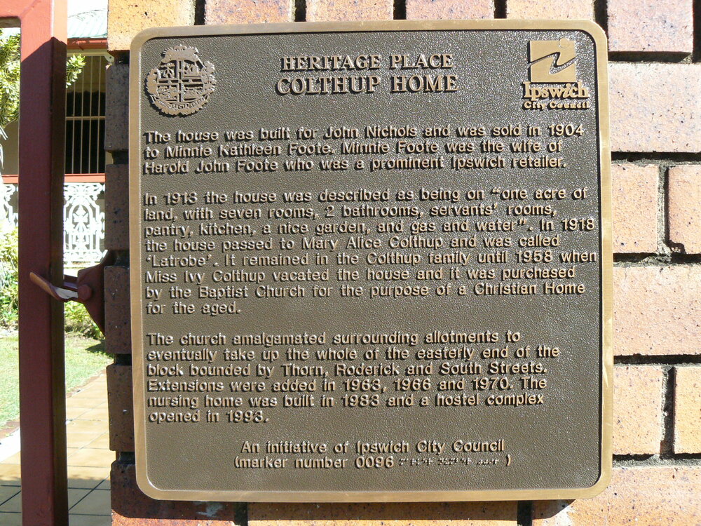 Historical Marker, Colthup Home, Thorn Street No 39, Ipswich, 2009 