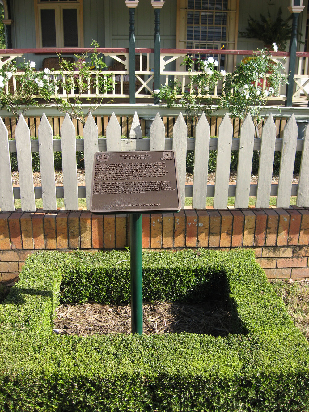Historical Marker, Baile Mor, 100 Chermside Road, East Ipswich