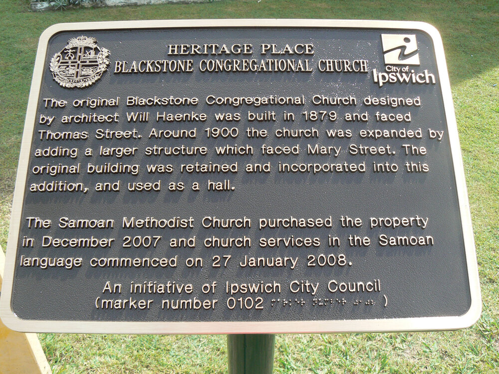 Historical Marker, Blackstone Congregational Church, Mary Street No 14, Blackstone
