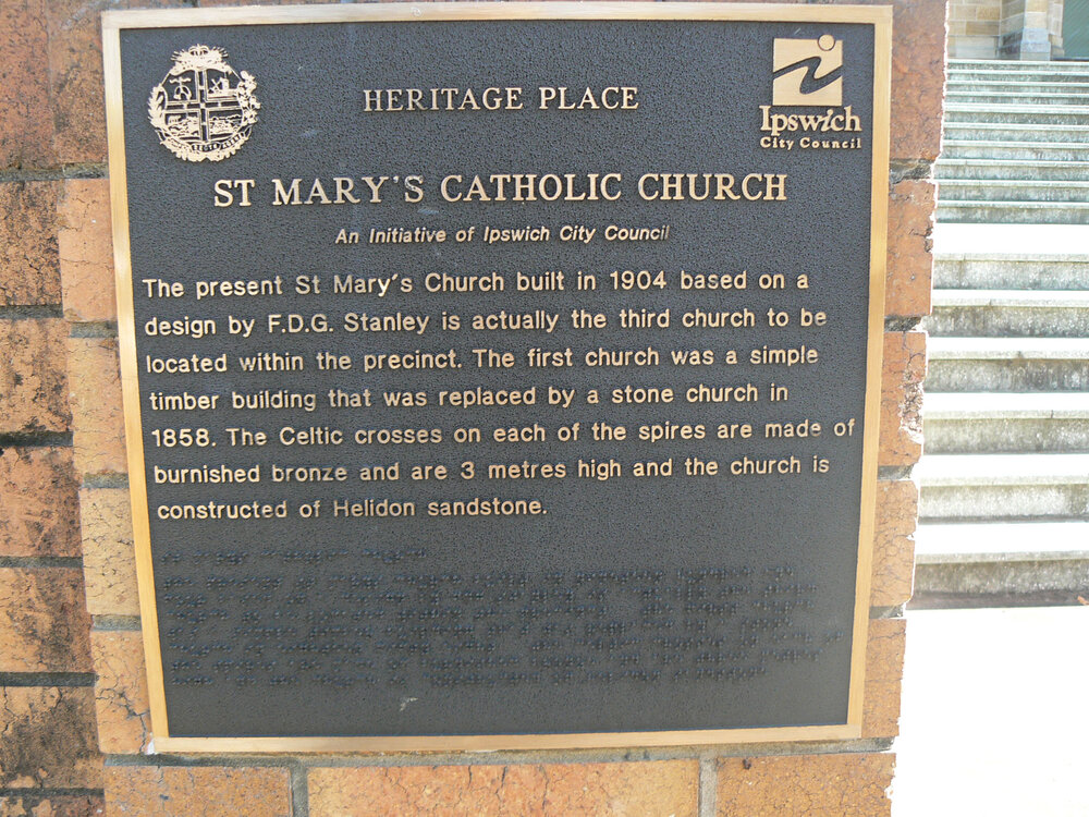 Historical Marker, St Mary's Catholic Church, Elizabeth Street No 18, Woodend