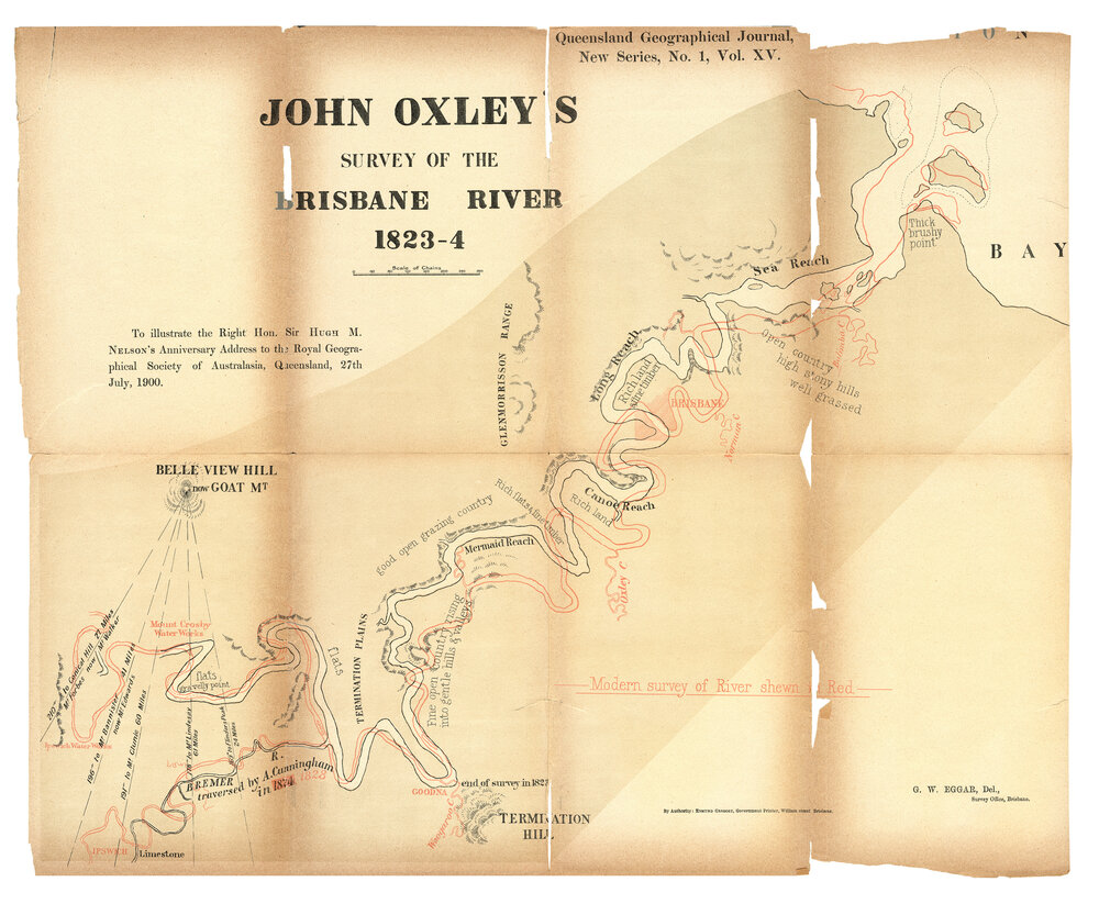 John Oxley's Survey of the Brisbane River, 1842-1843 [1900]