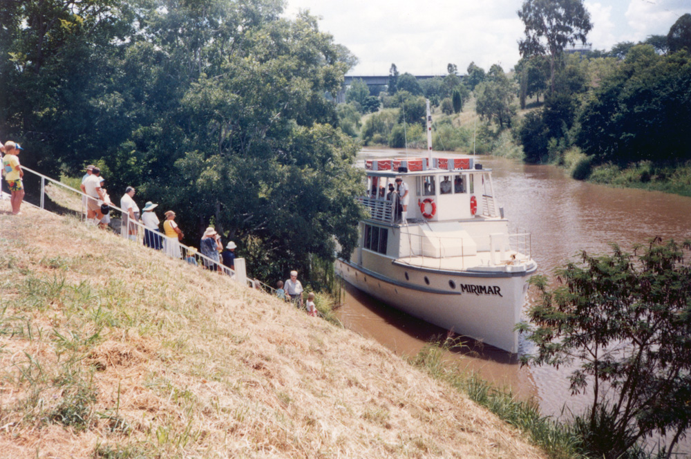 Mirimar Ferry on the Bremer River, Ipswich, c.1985